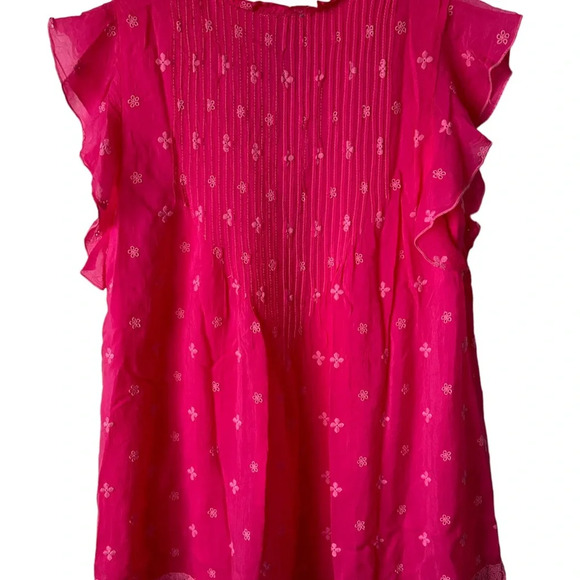 JOHNNY WAS Athena Tunic Pink Eyelet Top BNWT - Picture 10 of 11